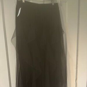 Skirt----animal see thru top